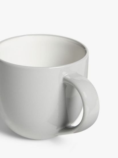 Two Tone Stoneware Mugs, Set of 4, 340ml